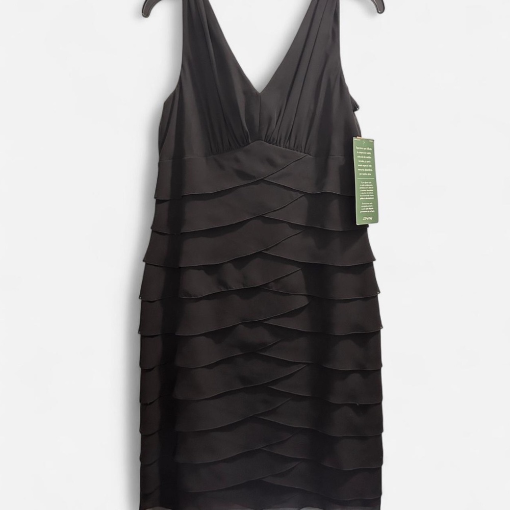 New with tags scalloped black dress